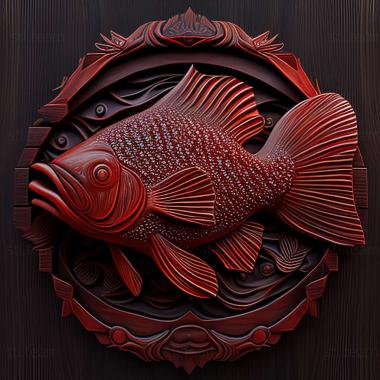 3D model Erythrosonus fish (STL)